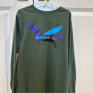 Patagonia Green Organic Cotton Shirt boy size medium 10